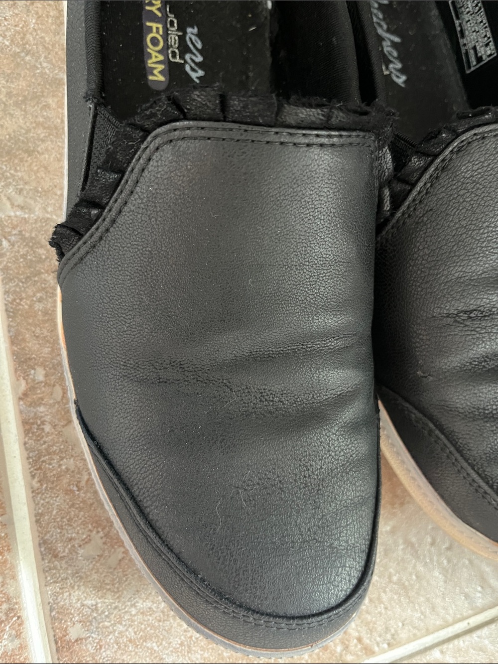 Skechers Black Slip-On Casual Loafers